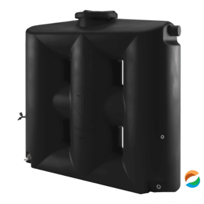 cisterna vertical modular 1000 litros. black