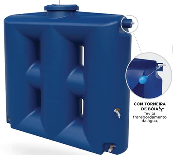 Cisterna vertical agua potavel 1000 litros